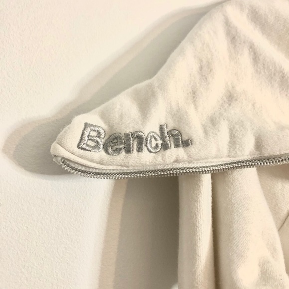 BENCH White Cowlneck Zip Up Sweater - Picture 3 of 4